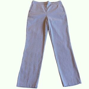 Carolina Belle Blue and White Striped Pull On Pants Size 8